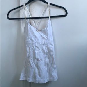 White sports bra top and shirt